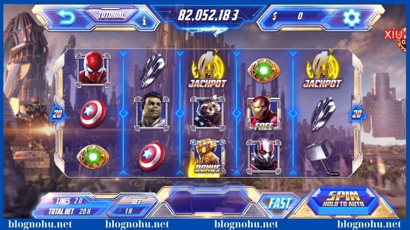 Avengers luôn nằm trong top game hàng đầu tại nổ hũ Loc Club