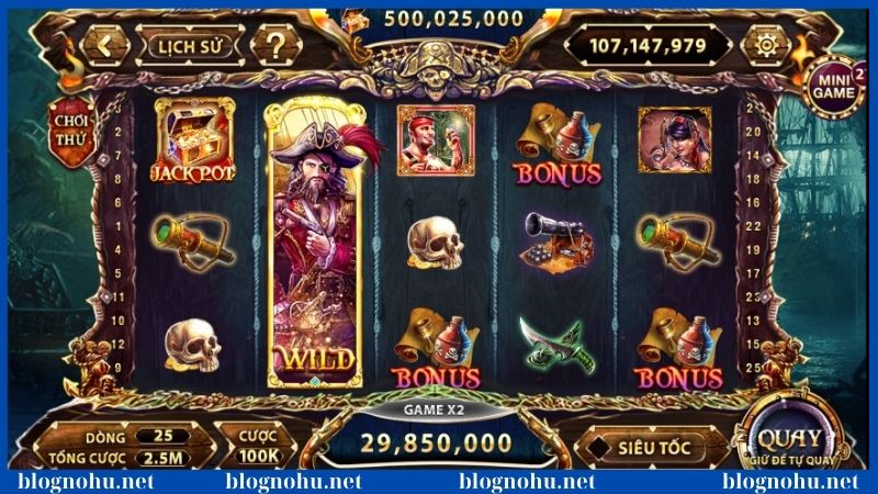 Nổ hũ Nhatvip - Thử vận may với nền tảng slot hàng đầu 4 Pirate King đem đến hũ thưởng cực khủng cho các dân chơi
