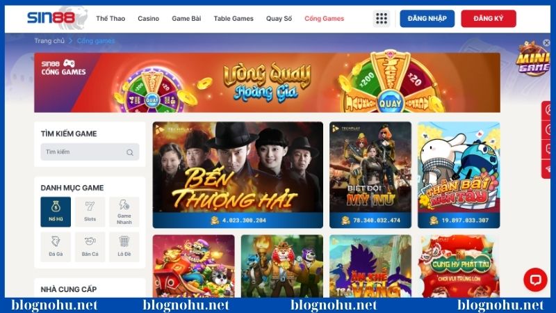 Nổ hũ Sin88 - Đặt cược đơn giản nhận thưởng cực phê 1 Review sân chơi nổ hũ Sin88 đang hot hit trên thị trường